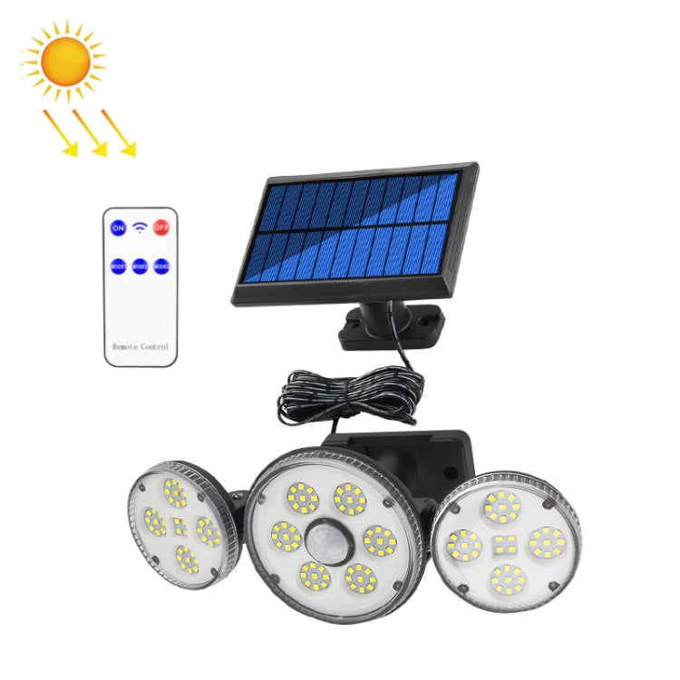 Lámpara solar de patio de tipo dividido - Luz de calle de jardín impermeable con detección de movimiento humano para exteriores