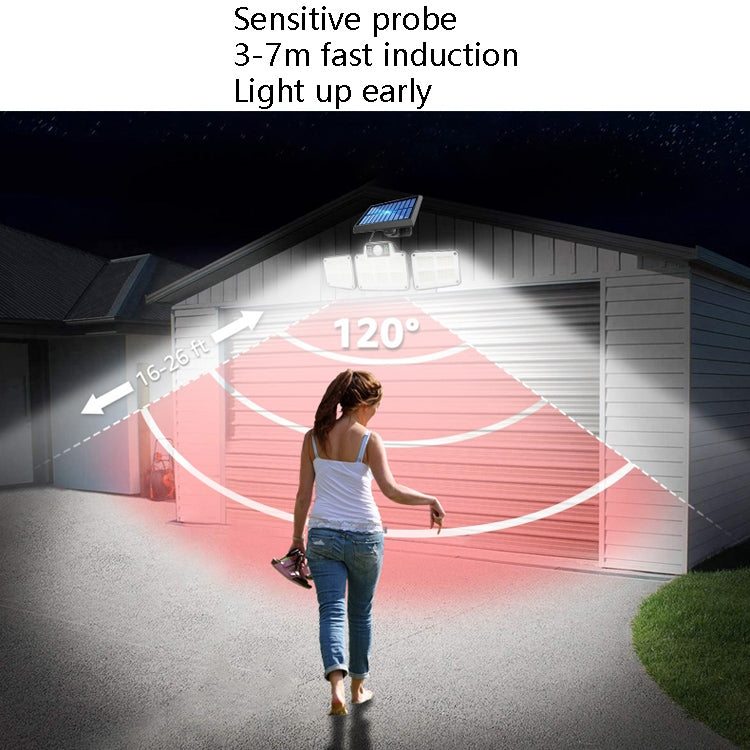 Lámpara solar de patio de tipo dividido - Luz de calle de jardín impermeable con detección de movimiento humano para exteriores