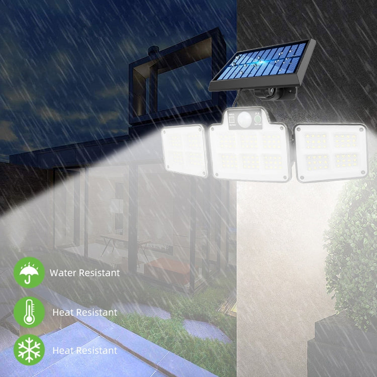 Lámpara solar de patio de tipo dividido - Luz de calle de jardín impermeable con detección de movimiento humano para exteriores