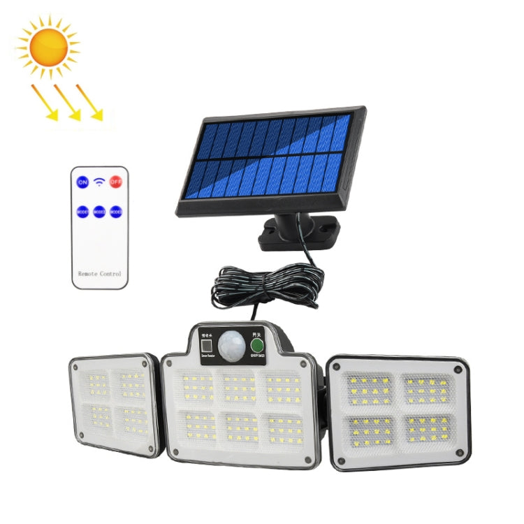 Lámpara solar de patio de tipo dividido - Luz de calle de jardín impermeable con detección de movimiento humano para exteriores