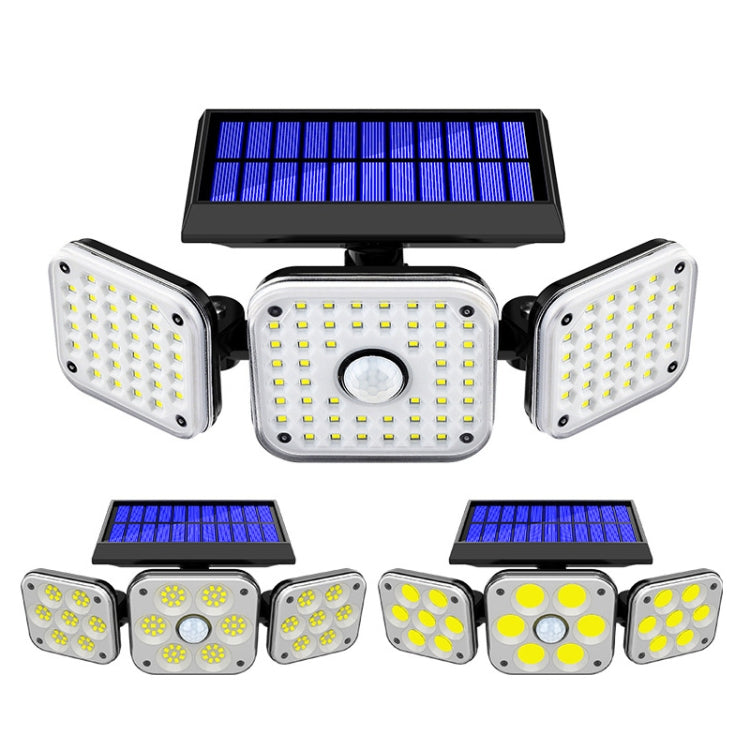 Luces solares de pared - Farolas de jardín impermeables y giratorias de 3 cabezales para uso en exteriores