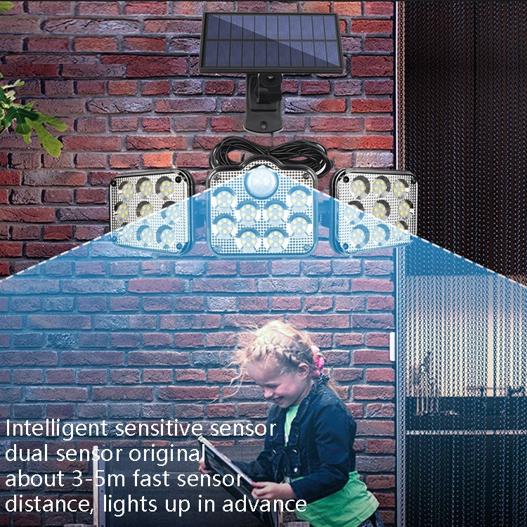 TG-TY075 Solar Wall Light - 3-Head Rotatable Waterproof Outdoor Garden Light