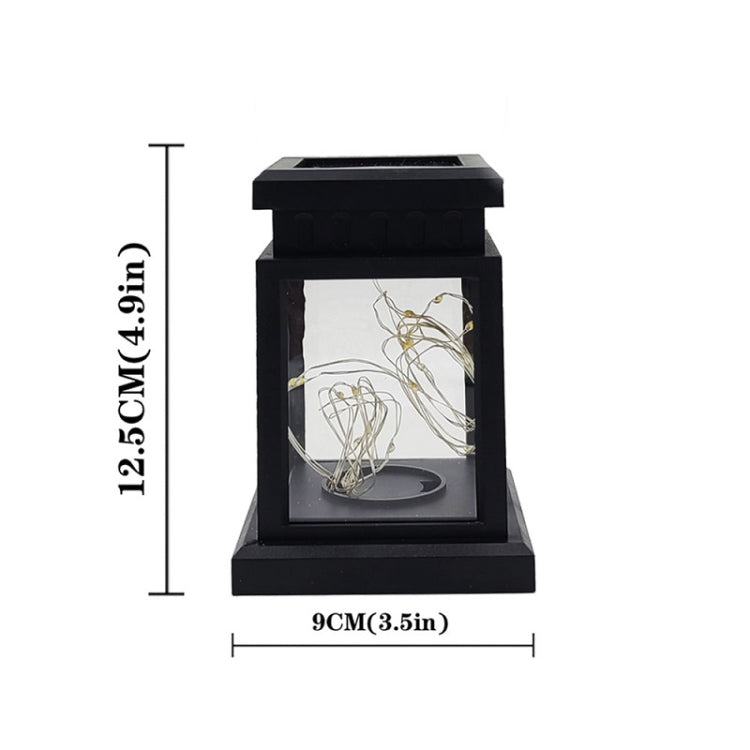 Solar LED Starry Wind Lantern Festival Decoration Retro Copper Wire String Light - LYDARZ