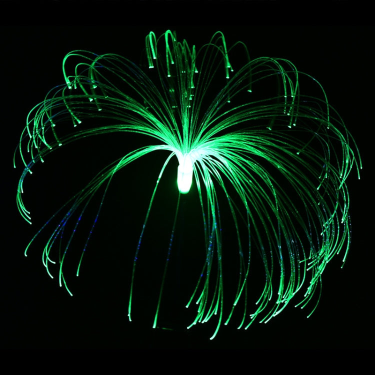 Solar Fiber Optic Jellyfish Lamp - LED Lawn Ground Plug for Outdoor Garden Decoration