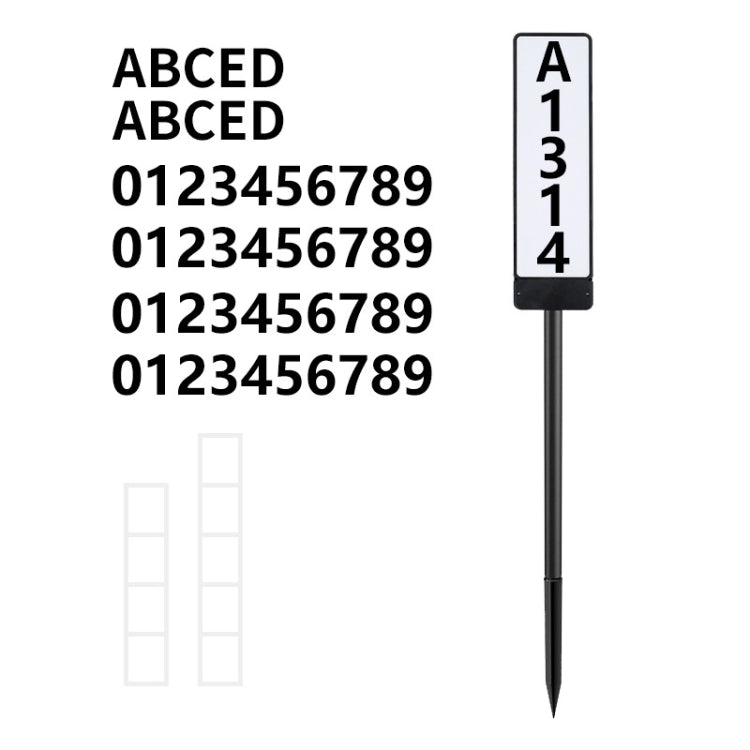 Lámpara solar para césped con número de casa TS-G6704 y enchufe de tierra con temperatura de dos colores