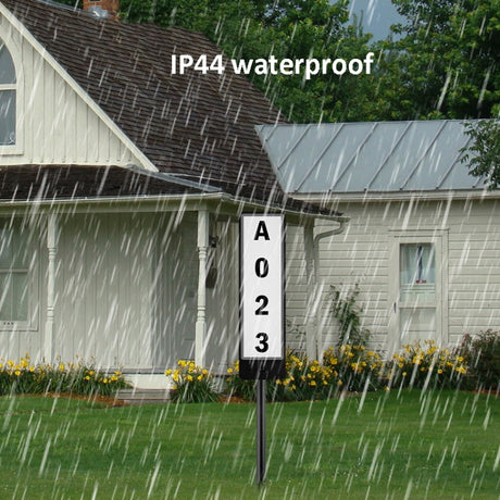 TS-G6704 Solar Dual-Color Temperature Ground Plug House Number Lawn Light - LYDARZ