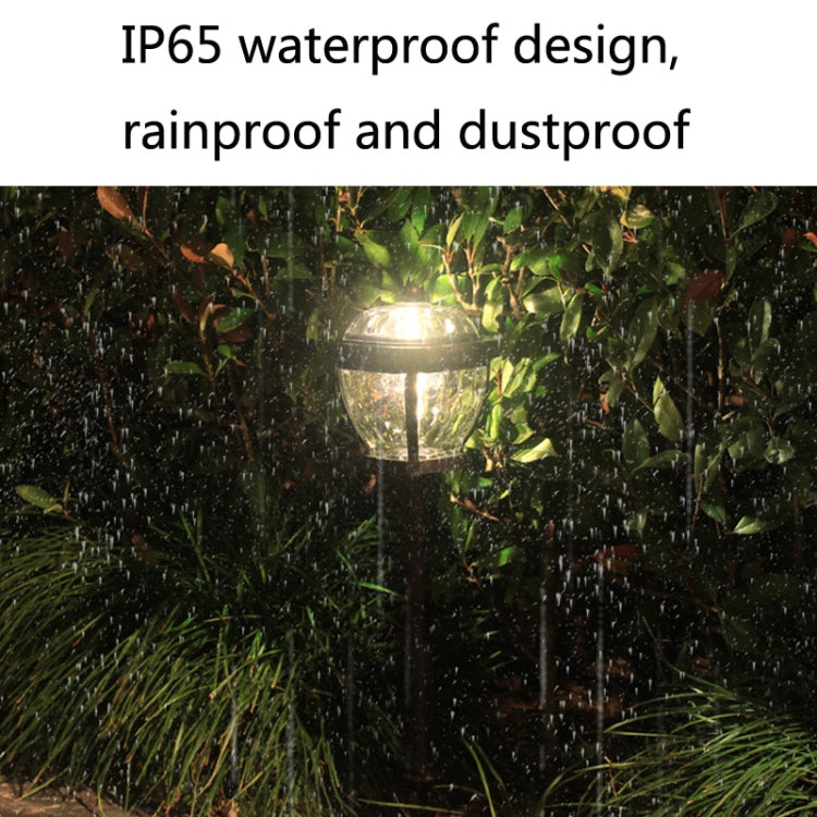 2 LED Solar Garden Lights, Waterproof Outdoor Lawn Lamps with White Light