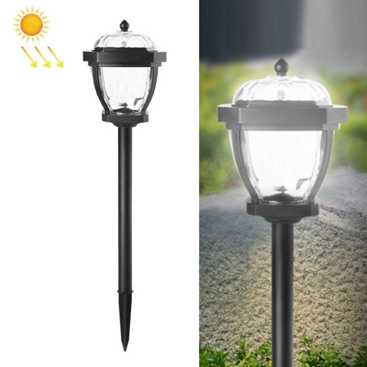 2 luces solares LED para jardín, lámparas de césped para exteriores impermeables con luz blanca