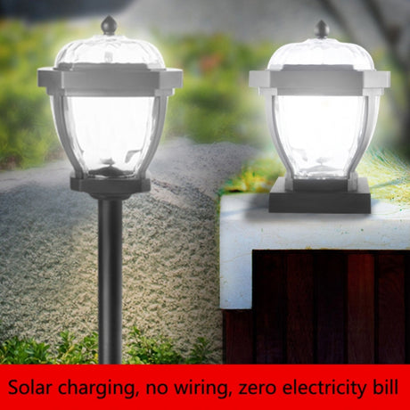 2 LED Solar Waterproof Outdoor Garden Light, Style:, White Light-Lawn Lamp - LYDARZ