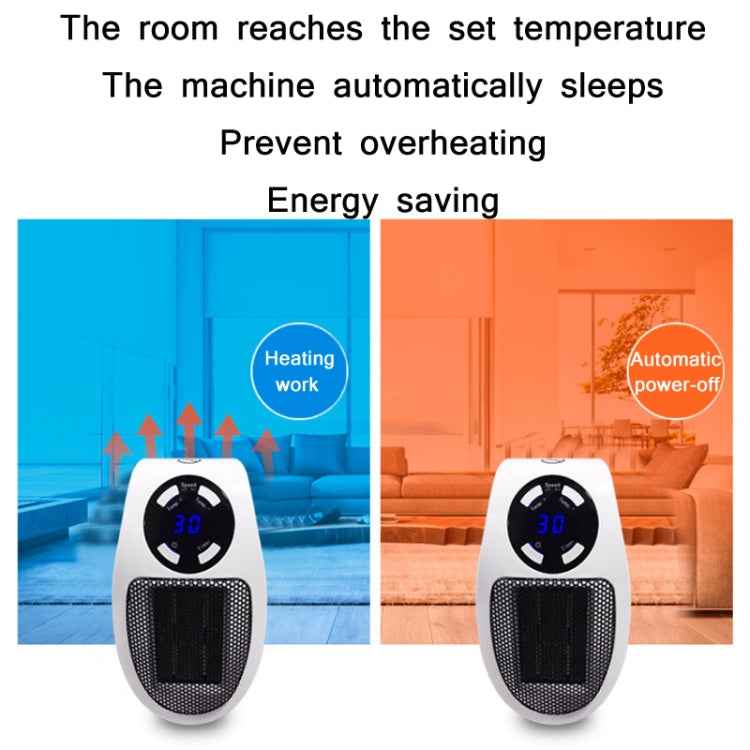 Household Multifunctional Intelligent Temperature Control Small Heater, Specification:, EU Plug, US Plug, UK Plug