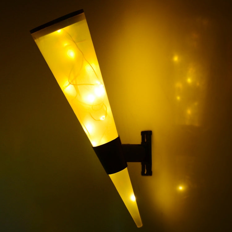 N231 Circular Cone Solar Wall Lamp Outdoor Garden Landscape Light - LYDARZ