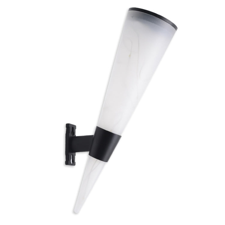 Lámpara solar de pared de cono circular N231 para iluminación de jardines exteriores