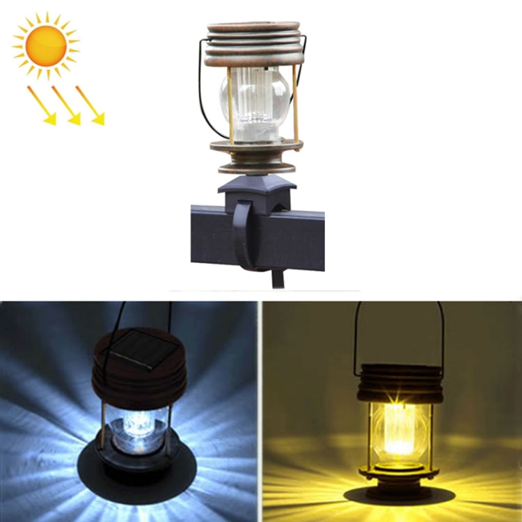 HSR002 Outdoor Retro Solar Lantern Camping Light, Portable-Warm Light, Insert Type-Warm Light - LYDARZ