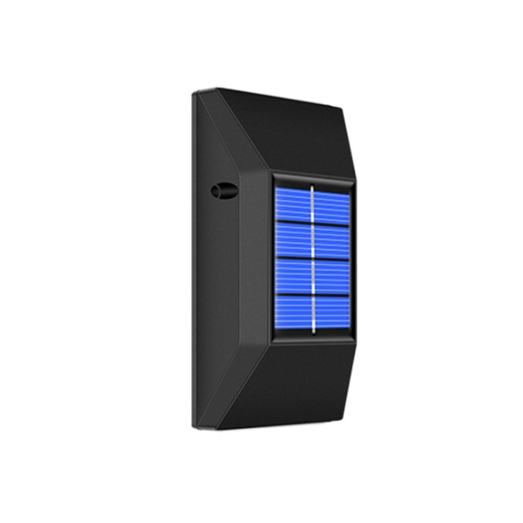 Outdoor Solar Wall Light with 6 LEDs White and Warm Light - Waterproof Decorative Fixture