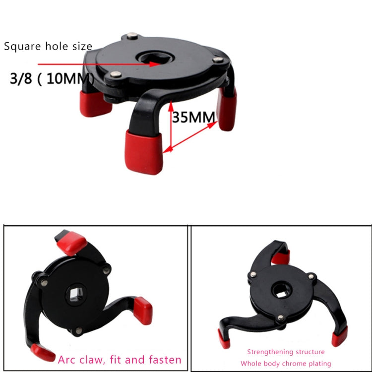 60-95mm Auto Car Repair Three Jaw Oil Filter Wrench Tool - LYDARZ