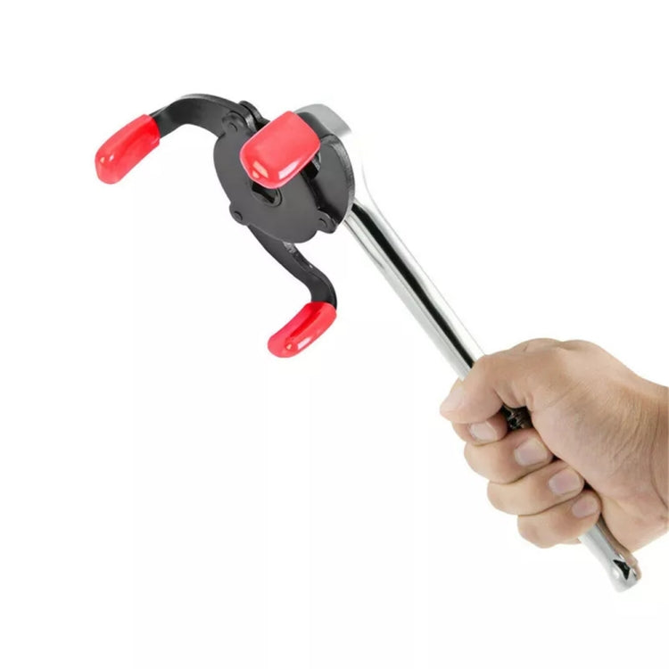 Llave de filtro de aceite de tres mordazas para reparación de automóviles de 60 a 95 mm para un cambio de aceite fácil.