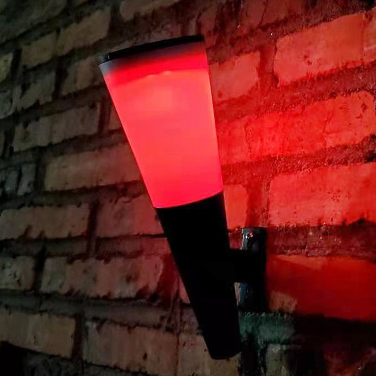 Outdoor Solar Garden Wall Lamp - Two-Color Circular Cone Design