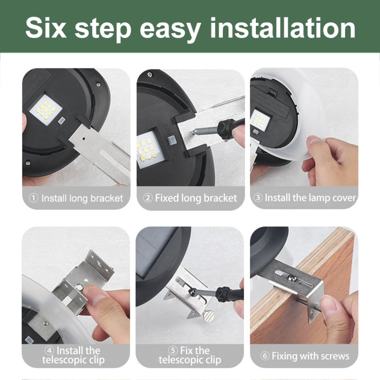 Punch-free Solar Garden Lamp - Flying Saucer Outdoor Wall Decoration