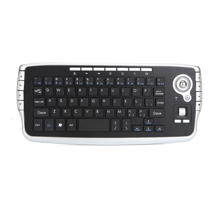 MY-10 Mini Wireless Trackball Keyboard and Mouse Set - 2.4G, 78 Keys, 1200 DPI