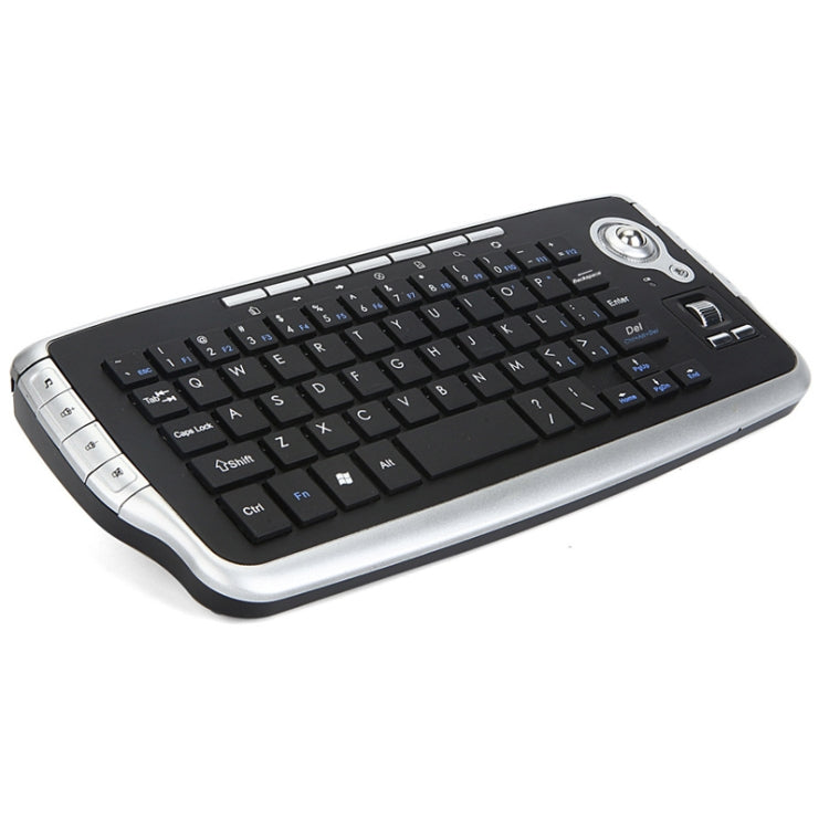 MY-10 Mini Wireless Trackball Keyboard and Mouse Set - 2.4G, 78 Keys, 1200 DPI