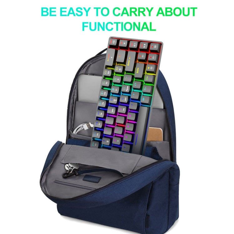 Teclado mecánico para juegos ZIYOU LANG T8 - Diseño luminoso RGB de 68 teclas