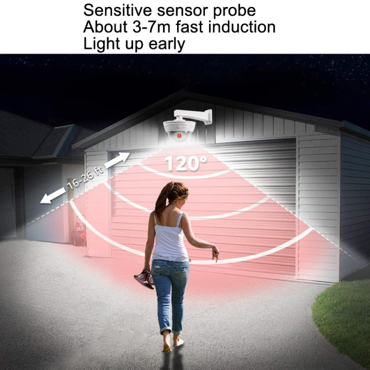 Solar Wall Light with Motion Sensor for Human Body Induction and Simulation Camera Monitoring