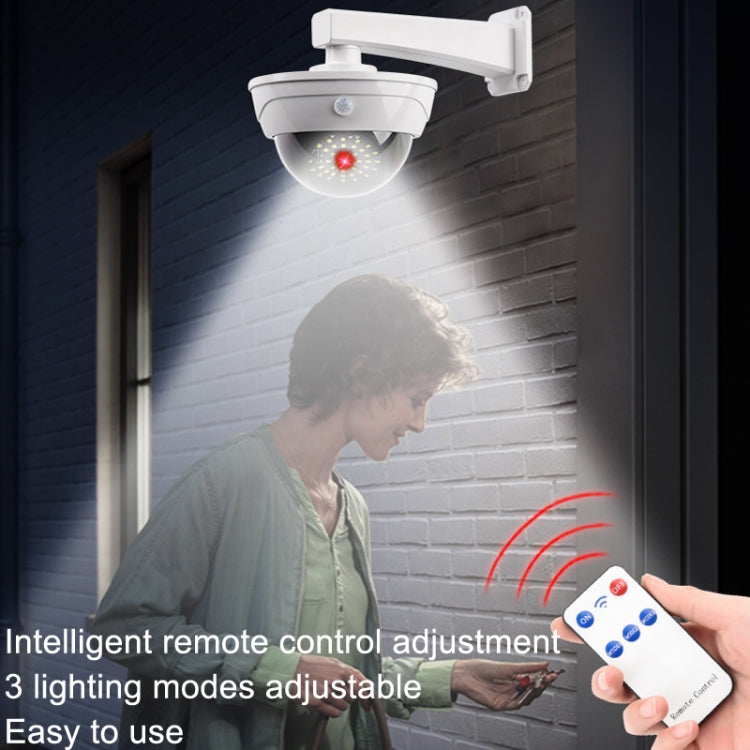 Solar Wall Light with Motion Sensor for Human Body Induction and Simulation Camera Monitoring