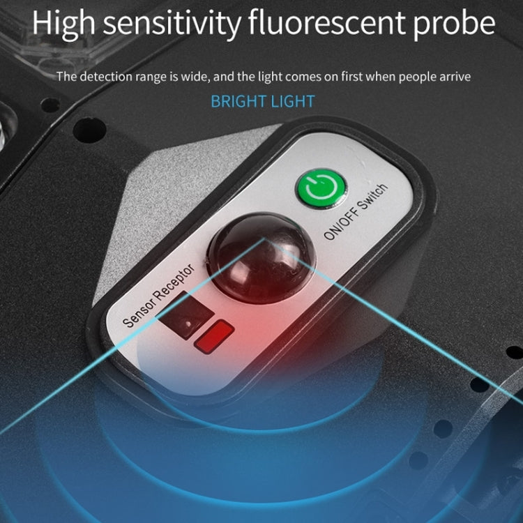 E-SMARTER LED Strong Light Dual Row Solar Garden Sensor Light