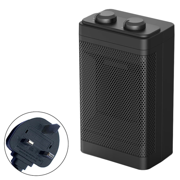Office Household Mute Desktop Shaking Head Electric Heaters, Spec:, Knob (EU Plug), Screen (EU Plug), Knob (UK Plug), Screen (UK Plug)
