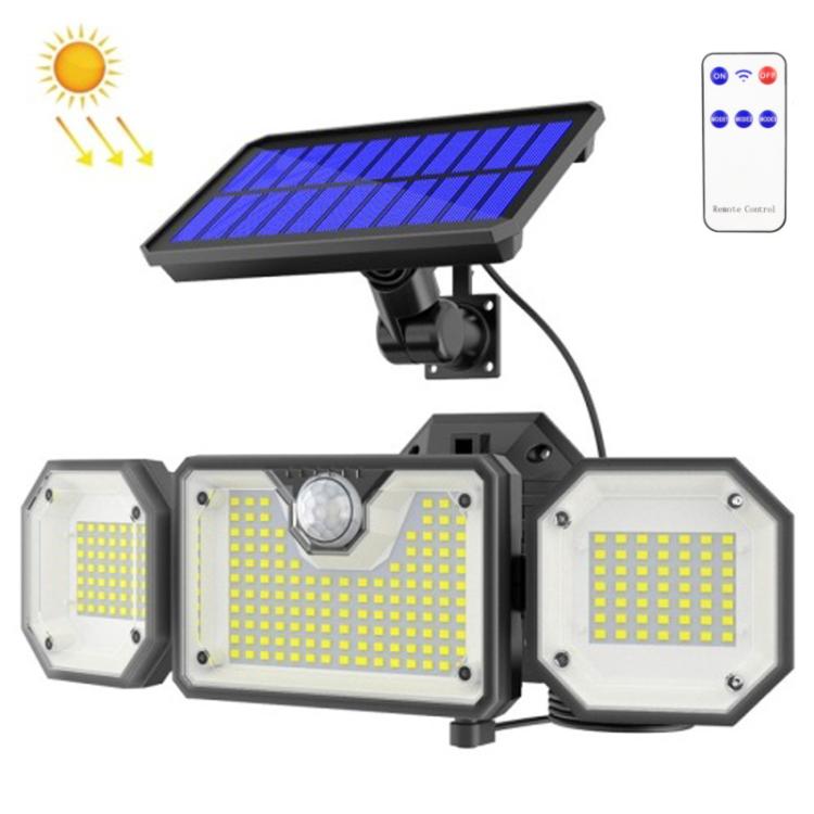 Lámpara de jardín con sensor solar - Lámpara LED impermeable para exteriores con detección de movimiento