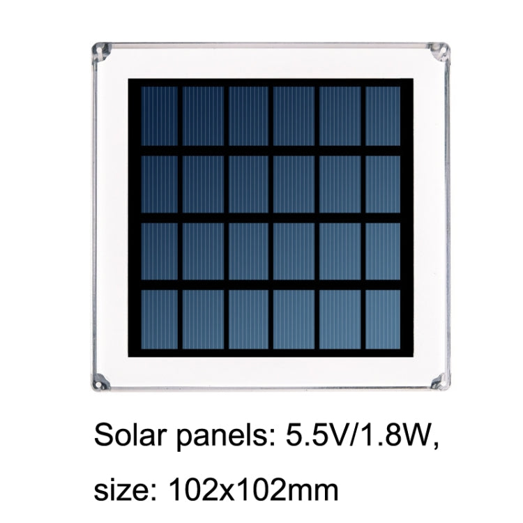 Lámpara solar de columna para exteriores TS-S5306 - IP68, resistente al agua, para jardín
