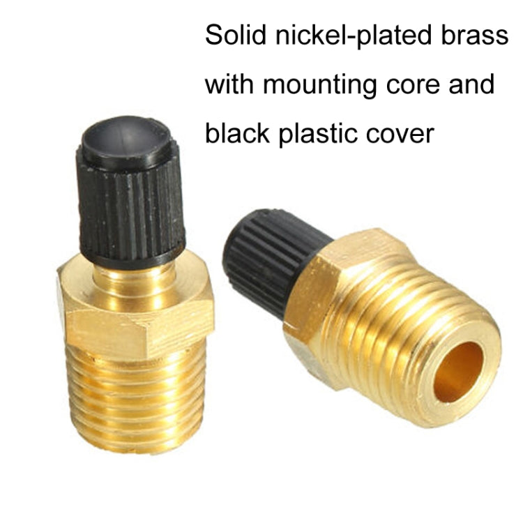 Threaded Nozzles Solid Nickel-Plated Brass Fuel Tank Filling Valve For Air Compressor - LYDARZ