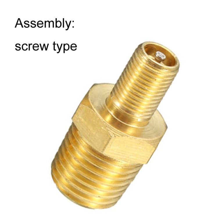 Threaded Nozzles Solid Nickel-Plated Brass Fuel Tank Filling Valve For Air Compressor - LYDARZ