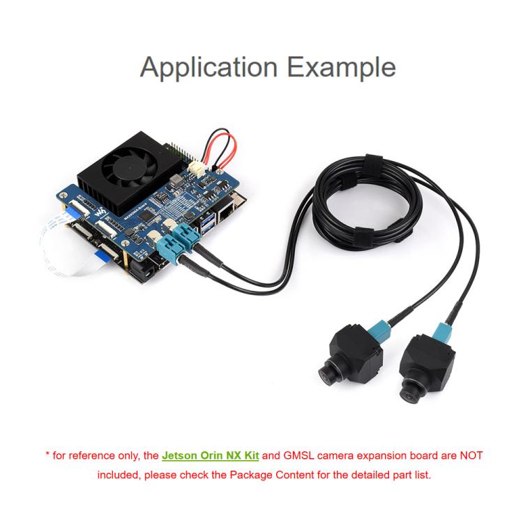 3MP ISX031 GMSL Camera Automotive Image Sensor with Global Shutter for Vehicle DVR/ADAS/Surveillance, Waveshare H100, Waveshare H190