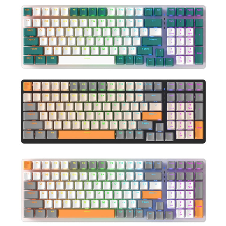Teclado mecánico ZIYOU LANG K3 de 100 teclas con cable brillante para juegos