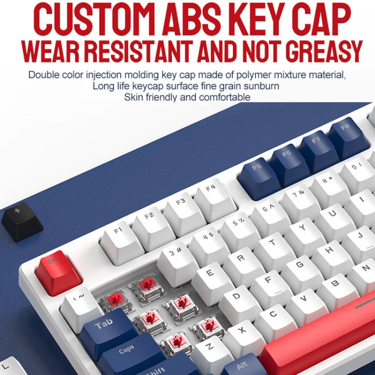 ZIYOU LANG K87 Mechanical Keyboard - 87 Keys Hot-Swappable Wired Keyboard with 1.5m Cable Length