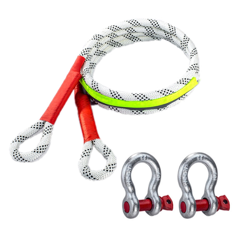 Cuerda de remolque para coche para rescate de emergencia todoterreno al aire libre - Diseño de nailon engrosado