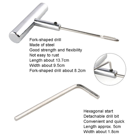 11pcs/set Car Vacuum Tire Repair Tools Tire Repair Needle Rubber Strip Tool Set - LYDARZ