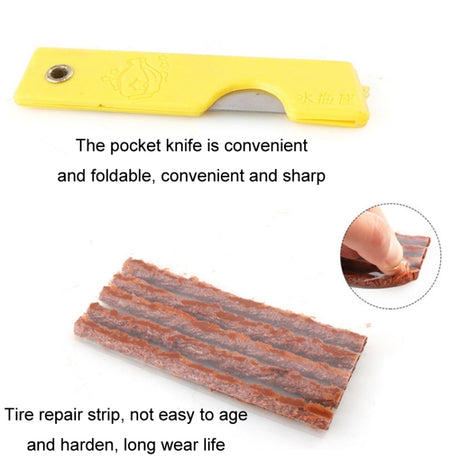 11pcs/set Car Vacuum Tire Repair Tools Tire Repair Needle Rubber Strip Tool Set - LYDARZ