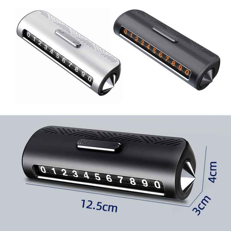 Vehicle Safety Hammer Temporary Parking Phone Number Plate