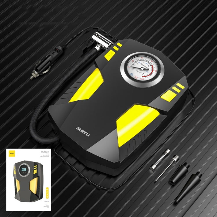 Compresor de aire para coche SUITU ST-5002, inflador de neumáticos de 12 V CC, 150 PSI
