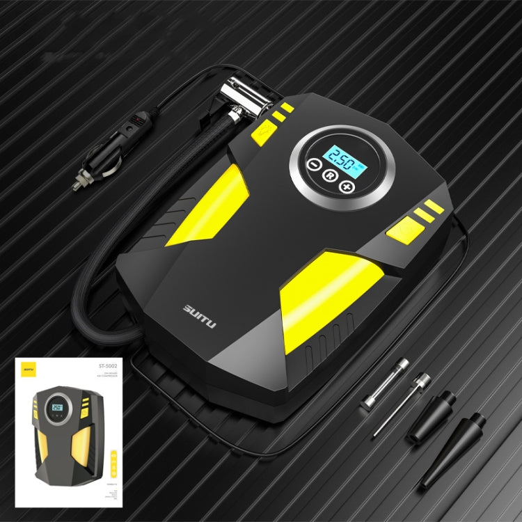 Compresor de aire para coche SUITU ST-5002, inflador de neumáticos de 12 V CC, 150 PSI