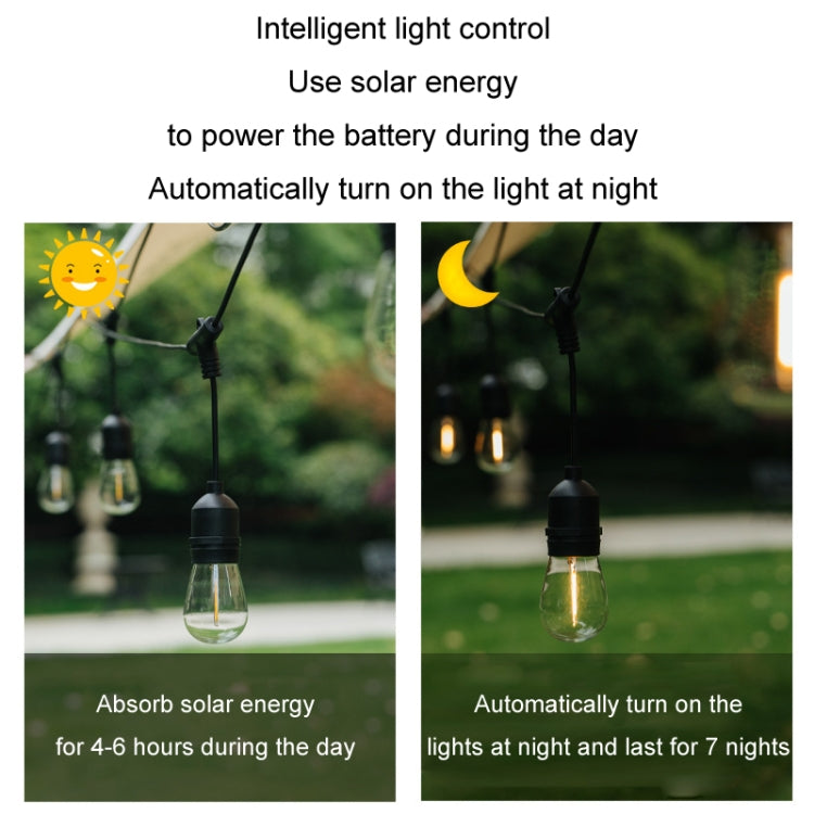 Guirnalda de luces solares para exteriores para Navidad - Decoración RGB con control remoto