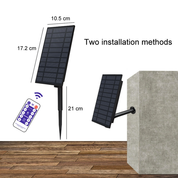 Guirnalda de luces solares para exteriores para Navidad - Decoración RGB con control remoto