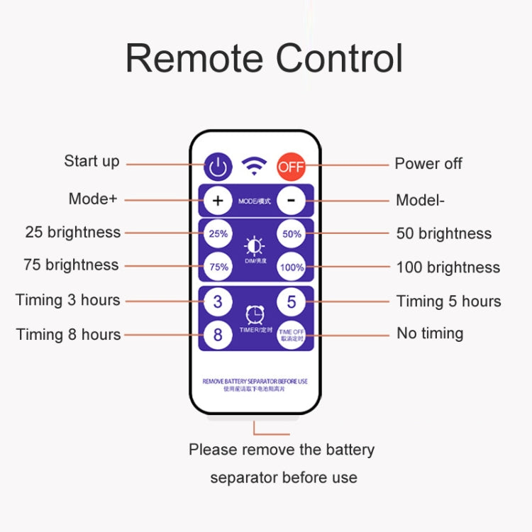 Guirnalda de luces solares para exteriores para Navidad - Decoración RGB con control remoto