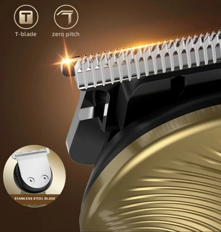 6 In 1 Men Multi-Functional Clipper Metal Body Hair Cutting, 697 6 In 1 (Bronze), 697 6 In 1 (Silver Gray)
