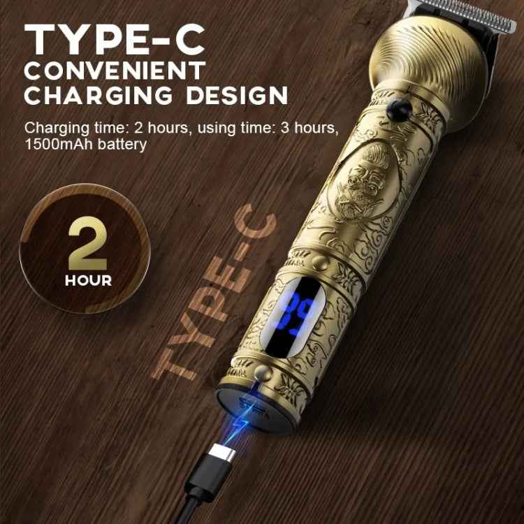 6 In 1 Men Multi-Functional Clipper Metal Body Hair Cutting, 697 6 In 1 (Bronze), 697 6 In 1 (Silver Gray)