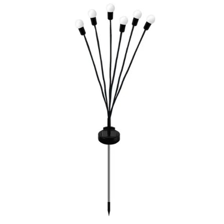 2sets Solar Firefly Lights Christmas Outdoor Garden Waterproof Lawn Lights, 6 Head Warm Light - LYDARZ