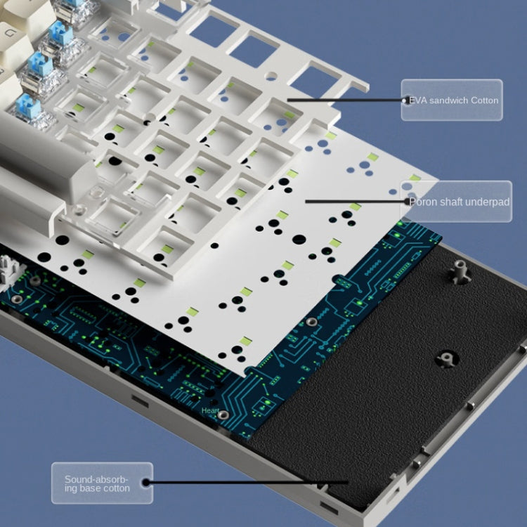 Teclado mecánico LANGTU LT84 con cable y eje verde y blanco: experiencia de juego mejorada