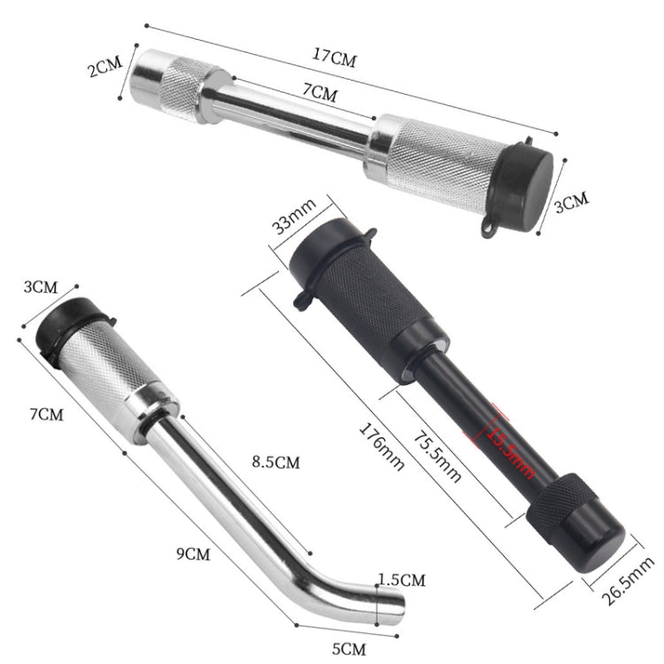 Car Latch Lock Trailer Tow Hook Anti-theft Padlock, Bending Silver